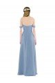 Cheapest Sweetheart Neckline Chiffon Off-the-Shoulder Bridesmaid Dress UK