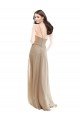 Cheapest Elegant Bridesmaid with High Neckline and Illusion V-Neck UK