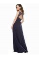 Cheapest Elegant Chiffon Bridesmaid Dress with V-Neck Lace Bodice UK