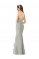 Cheapest Strapless Chiffon Bridesmaids Dress with Sweetheart Neckline UK