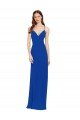 Cheapest Chiffon Bridesmaid Dress with Deep V-Neck and Spaghetti Straps UK