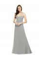 Cheapest Chiffon Bridesmaid Dress with Sweetheart Neckline and Adjustable Straps UK