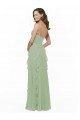 Cheapest Chiffon Bridesmaid Dress with Ruffles and Draping UK