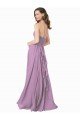 Cheapest High Halter Chiffon Bridesmaid Dress with Ruffle Details Back UK