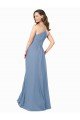 Cheapest A-Line Ruched V-Neckline Chiffon Bridesmaid Dress UK