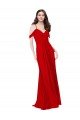 Cheapest Cold Shoulder Chiffon Bridesmaid Dress UK