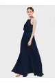Cheapest High Halter Chiffon Bridesmaid Dress with Side Slit UK