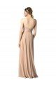 Cheapest Luxe Chiffon Bridesmaid Dress with Sweetheart Neckline and Shirred Bodice UK