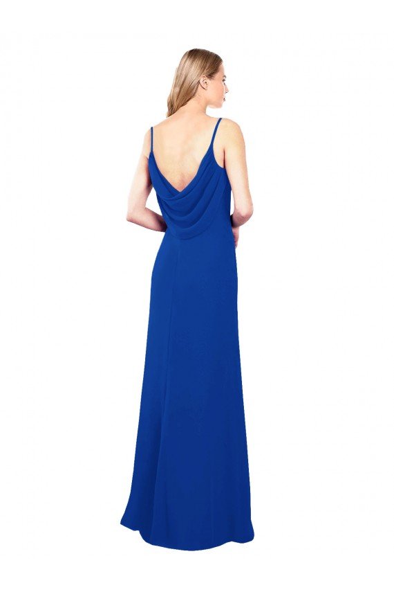 Cheapest Softly Flared Chiffon Bridesmaid Dress with Sweetheart Neckline UK