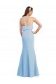 Cheapest Fluted Long Chiffon Bridesmaid Dress with Cascading Ruffles UK