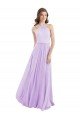 Cheapest Halter Chiffon A-Line Bridesmaid Dress with Flounce Back UK