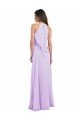Cheapest Halter Chiffon A-Line Bridesmaid Dress with Flounce Back UK