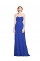 Cheapest Sweetheart Neckline Chiffon Ruched Bodice Tie Back Bridesmaid Dress UK