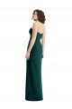 Cheapest Twist Front Draped Chiffon Bridesmaid Dress with Slit UK