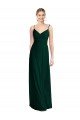 Cheapest Wide V-Neck Long Spaghetti Strap Chiffon Bridesmaid Dress UK