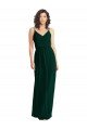 Cheapest V-Neck Blouson Bodice Chiffon Maxi Bridesmaid Dress UK