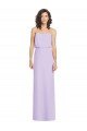 Cheapest Full Length Lux Chiffon Blouson Bodice Bridesmaid Dress UK