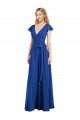 Cheapest Flutter Sleeves Faux Wrap Chiffon Bridesmaid Dress UK
