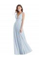 Cheapest Plunge Deep V-Neckline Low Back Chiffon Bridesmaid Ress UK
