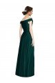 Cheapest Full length Off the Shoulder Chiffon Bridesmaid Dress UK