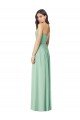Cheapest Draped Sweetheart Strapless Long Chiffon Bridesmaid Dress UK