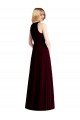 Cheapest Sleeveless Halter Chiffon Maxi Bridesmaid Dress UK