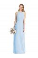 Cheapest Sleeveless Halter Chiffon Maxi Bridesmaid Dress UK