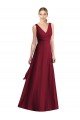 Cheapest Sleeveless V-Neck Chiffon Wrap Bridesmaid Dress UK