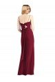 Cheapest Tie-Back Cutout Trumpet Chiffon Bridesmaid Dress with Front Slit UK