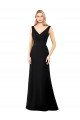 Cheapest V-Neckline Chiffon Bridesmaid Dress / Prom Dress with Draped Bodice UK