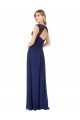 Cheapest Embroidered Keyhole Back Chiffon Bridesmaid Dress UK