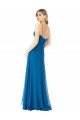 Cheapest Simple Sweetheart Chiffon Bridesmaid Dress with Cascading Overlay UK