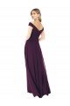 Cheapest Classic Off the Shoulder Draped Chiffon Bridesmaid Dress UK