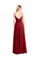 Cheapest A-Line Spaghetti Straps V-Neckline Chiffon Bridesmaid Dress Open Back UK