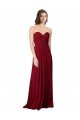 Cheapest Draped Sweetheart Long Grecian Inspired Chiffon Bridesmaid Dress UK