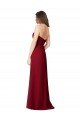 Cheapest Draped Sweetheart Long Grecian Inspired Chiffon Bridesmaid Dress UK