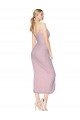 Cheapest Short Knee Length Chiffon Wrap Bridesmaid Dress / Cocktail Prom Dress with Straps UK
