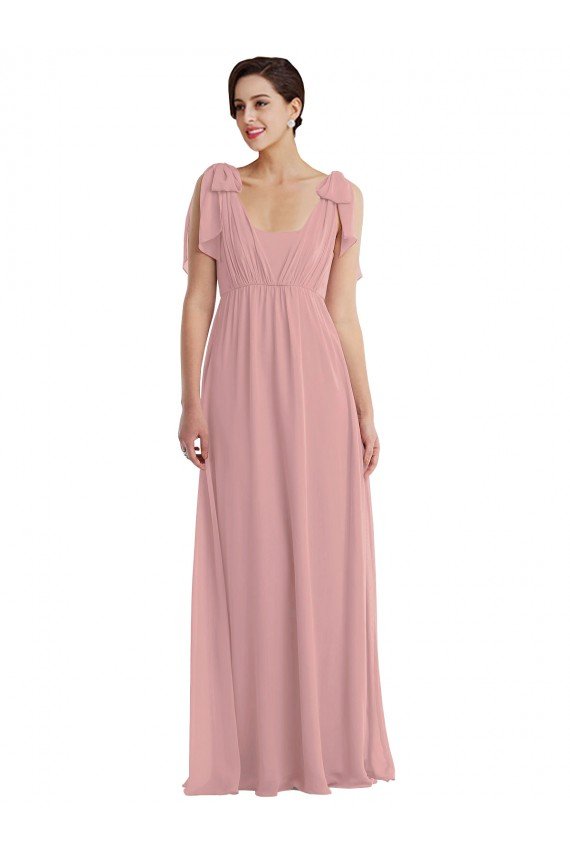 Cheapest Empire Waist Long Halter Maxi Bridesmaid Dress UK