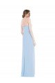 Cheapest Strapless Sweetheart Maxi Bridesmaid Dress with Pleated Front Slit UK
