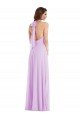 Cheapest High Neck Halter Backless Maxi Bridesmaid Dress UK