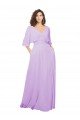 Cheapest Chiffon Bridesmaid Dress with Ruched Waist UK