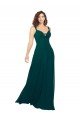 Cheapest Tied Bodice Sweetheart V-Neck Chiffon Bridesmaid Dress UK