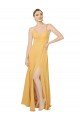 Cheapest Ruched Chiffon Bridesmaid Dress with Tie Back Detail UK