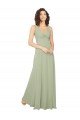 Cheapest Knotted Bodice Chiffon Bridesmaid Dress UK