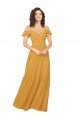 Cheapest Ruched Keyhole Back Boho Chiffon Bridesmaid Dress UK