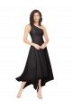 Cheapest Midi Length One Shoulder Chiffon Cocktail Bridesmaid Dress UK