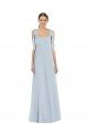 Cheapest Tie Shoulder Empire Waist Maxi Bridesmaid Dress UK