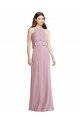 Cheapest Bias Ruffle Empire Waist Halter Maxi Bridesmaid Dress UK
