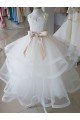 Cheapest Ivory Ball Gown High Neck Floor Length Flower Girl Dress UK