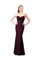 Cheapest Fitted Long Lace Bridesmaid Dress with Sweetheart Neckline UK